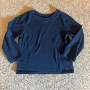 Navy Long Sleeve Kids Tee